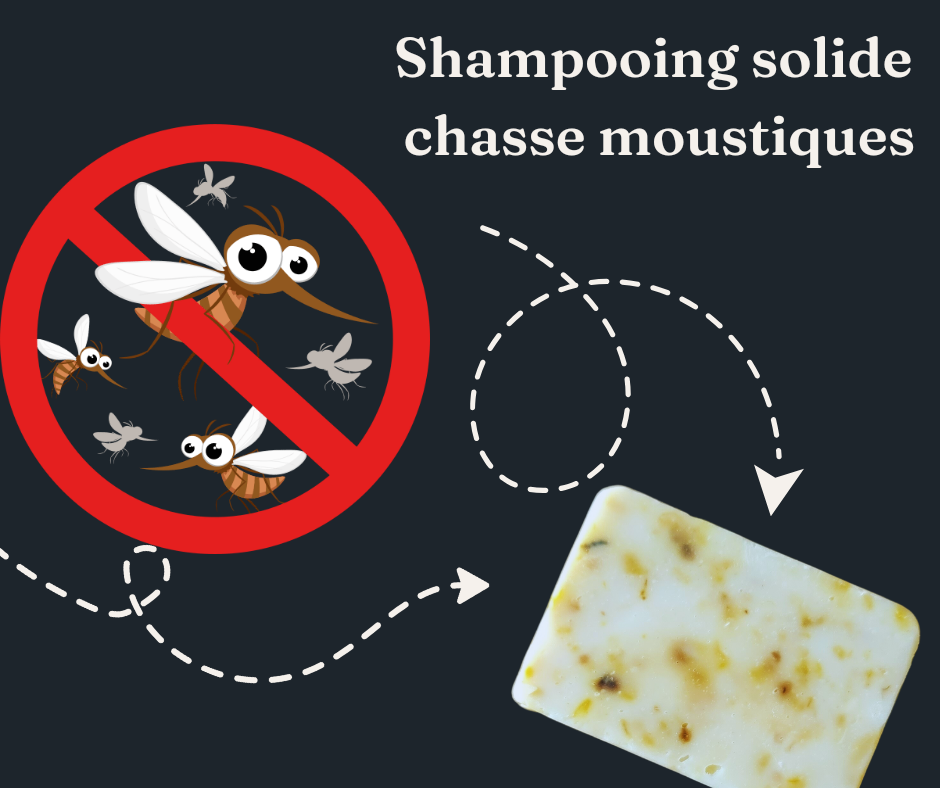 ''Mosquito repellent'' solid shampoo