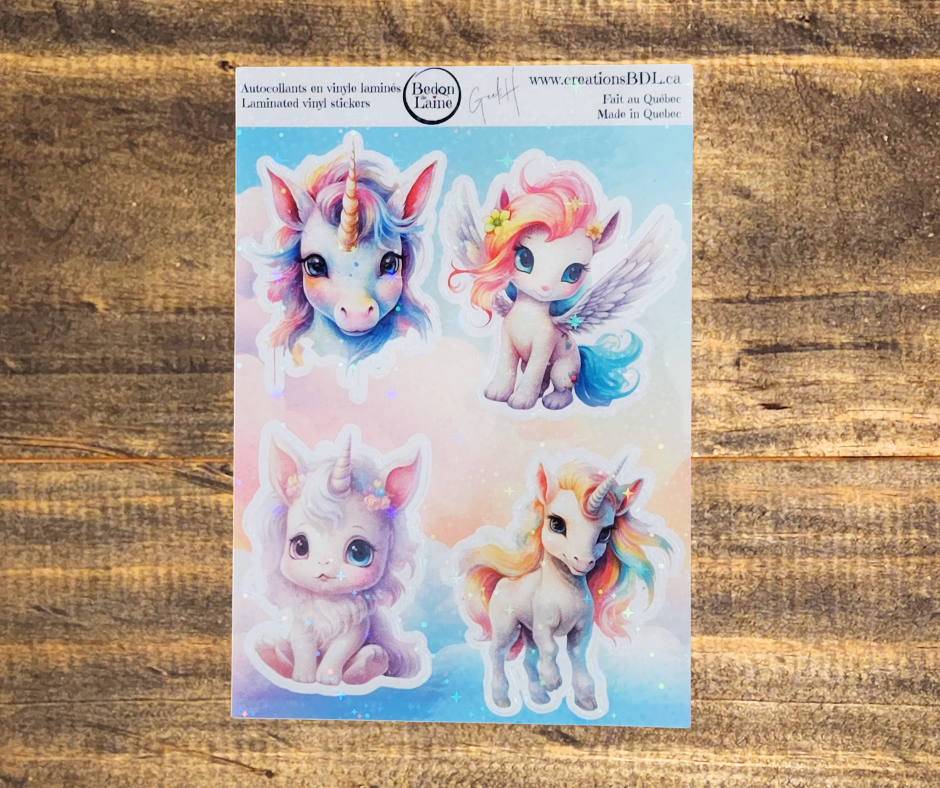 Holographic Sticker Sheets - Multiple Designs