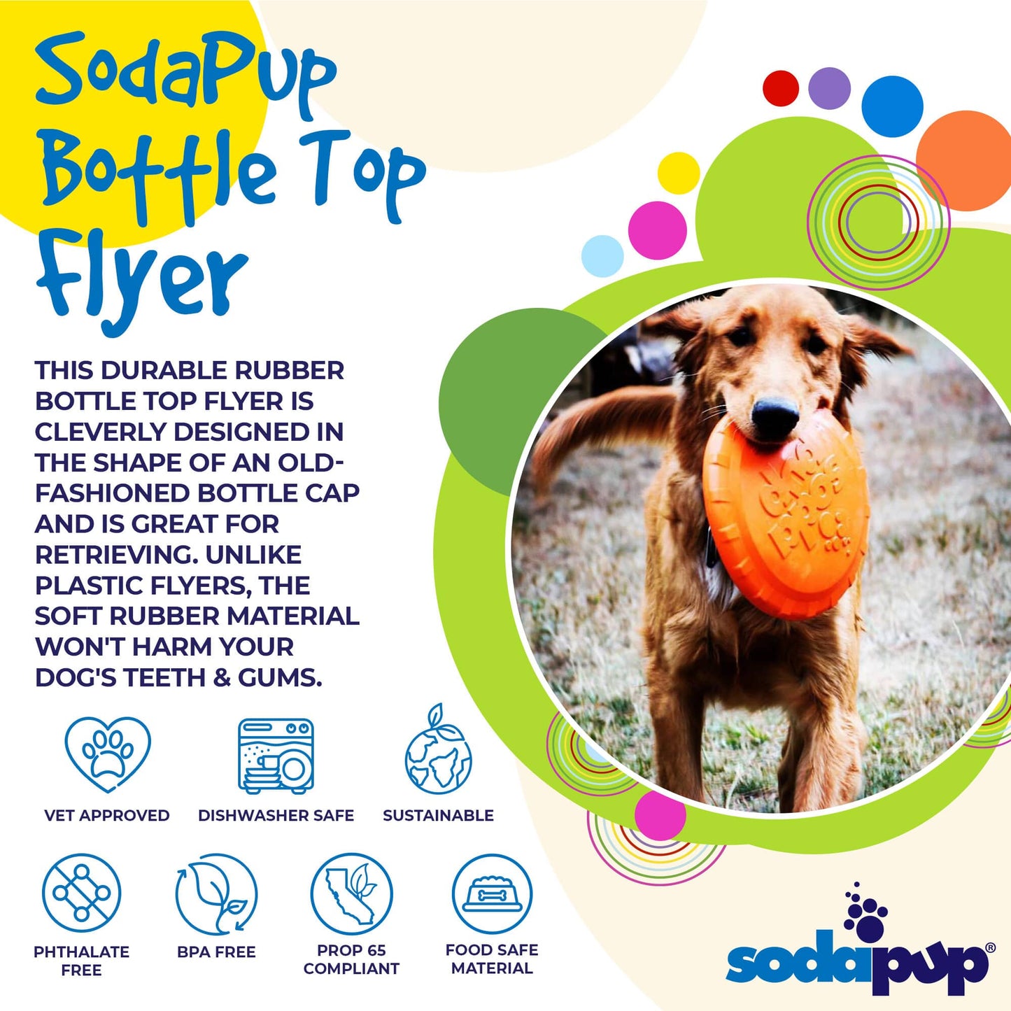 Frisbee souple Soda Pup